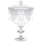 Hampton Art Apothecary Jar Chalice - Stylish Apothecary Jars With Lids, Perfect For Storage Or Décor, Featuring Durable Plastic Jars With Lids For Easy Use, 9"X 6.13"
